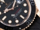 Clean厂劳力士复刻高仿手表ROLEX Yacht-Master 126655 一比一金游艇胶带款细节图