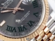 劳力士ROLEX DateJust 126233 36间玫瑰金五珠绿萝日志Clean厂复刻版细节图