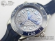 VSF厂复刻欧米茄海马Seamaster Diver 300M 海马300蓝圈灰盘胶带款高仿手表细节图