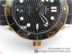 VSF厂复刻欧米茄海马Seamaster Diver 300M 间玫瑰金海马300胶带款高仿手表细节图