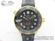 VSF厂复刻欧米茄海马Seamaster Diver 300M 间黄金海马300胶带款高仿手表细节图